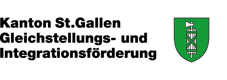 Logo von Gleichstellungs- und Integrationsförderung des Kantons St. Gallen als link zur Website des Kantons St. Gallen.